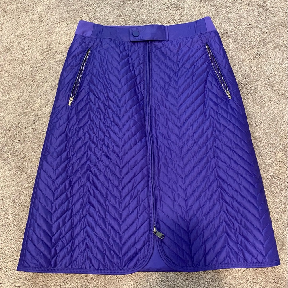 Athleta Quilted A-Line Skirt in Purple